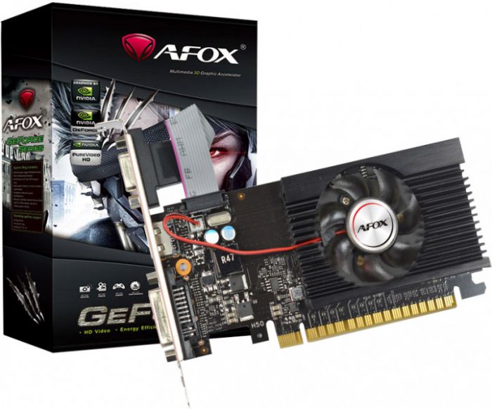 Відеокарта AFOX Geforce GT 710 2GB DDR3 64Bit DVI-HDMI-VGA Low profile