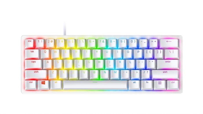 Клавіатура ігрова Razer Huntsman Mini Mercury Ed. Red Switch USB US RGB, White