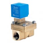 Електромагнітний клапан Danfoss EV220W, 230V, 1/2", нормально-відкритий, латунь