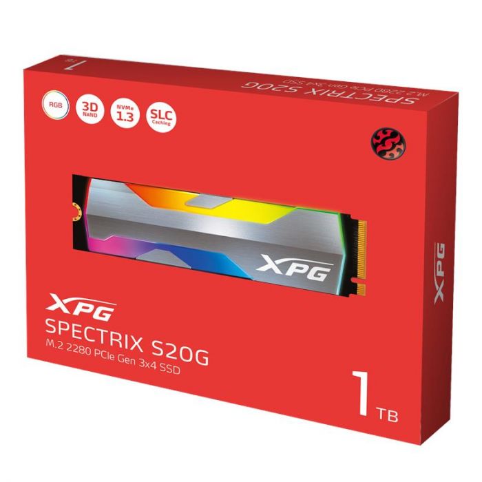 Накопичувач SSD ADATA M.2 1TB PCIe 3.0 SPECTRIX RGB