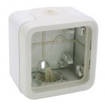 Plexo Legrand коробка накладного монтажу з мембранними сальниками 1 пост білий