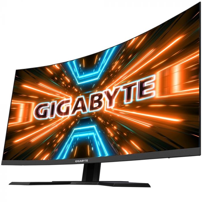 Монітор LCD GIGABYTE 31.5" G32QC-A, 2xHDMI, DP, 2xUSB, VA, 2560x1440, 165Hz, 1ms, 93%DCI-P3, CURVED, FreeSync, HDR400