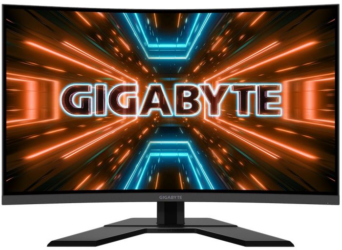 Монітор LCD GIGABYTE 31.5" G32QC-A, 2xHDMI, DP, 2xUSB, VA, 2560x1440, 165Hz, 1ms, 93%DCI-P3, CURVED, FreeSync, HDR400