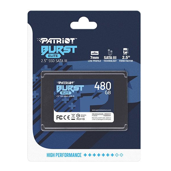 Накопичувач SSD Patriot 2.5"  480GB SATA Burst Elite