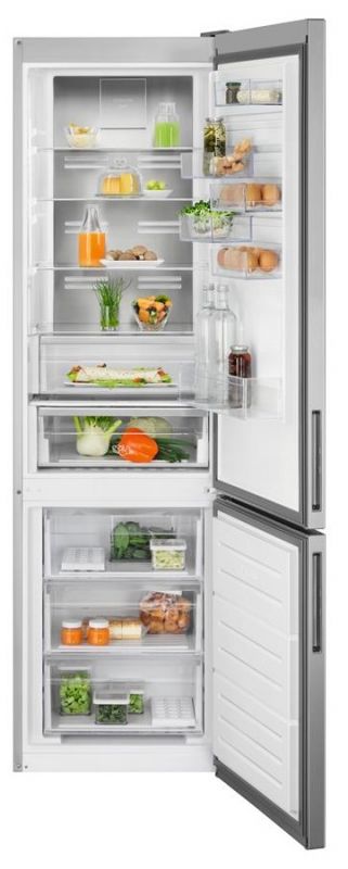 Холодильник с нижн. мороз. камерою Electrolux RNT7ME34X2, 201х65х60см, 2 дв., Холод.відд. - 244л, Мороз. відд. - 94л, A++, NF, І