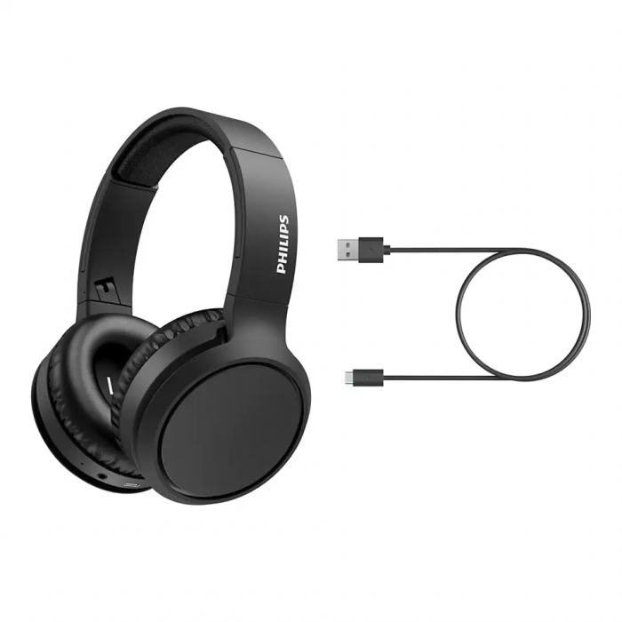 Навушники Philips TAH5205 Over-ear ANC Wireless Mic Чорний