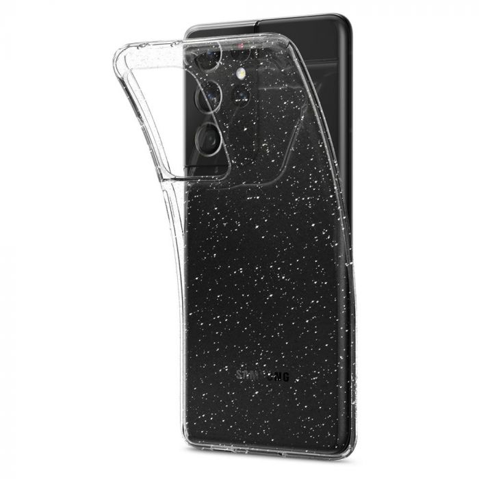 Чохол для Samsung Galaxy S21 Ultra Liquid Crystal Glitter, Crystal Quartz
