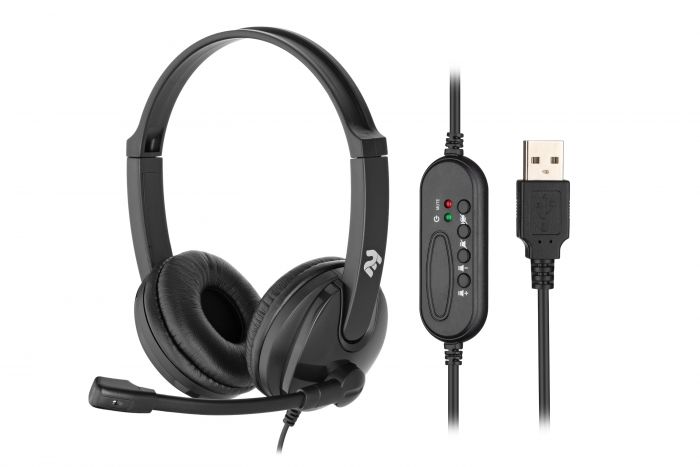 Гарнітура для ПК 2E CH12, On-Ear, USB