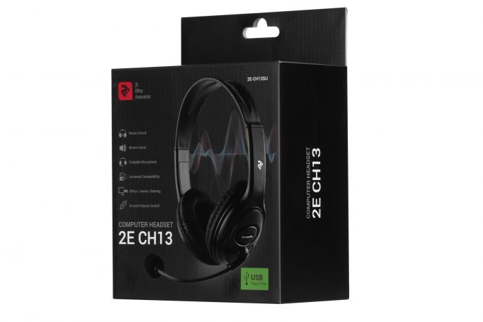 Гарнітура для ПК 2E CH13, Over-Ear, 3.5mm / 2*3.5mm