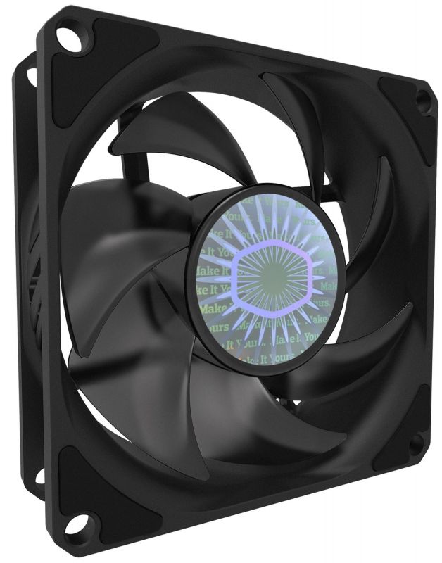 Корпусний вентилятор Cooler Master SickleFlow 80 Black,80мм,650-2500об/хв,Single pack w/o HUB