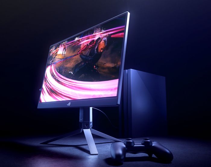 Монітор портативний LCD 17.3" Asus ROG Strix XG17AHP mHDMI, 2xUSB-C, MM, IPS, 240Hz, 7800mAh, Tripod, Bag, SmartCase