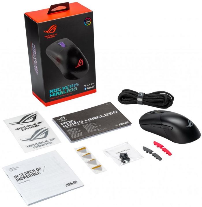 Миша ASUS ROG Keris RGB USB/WL/BT Black