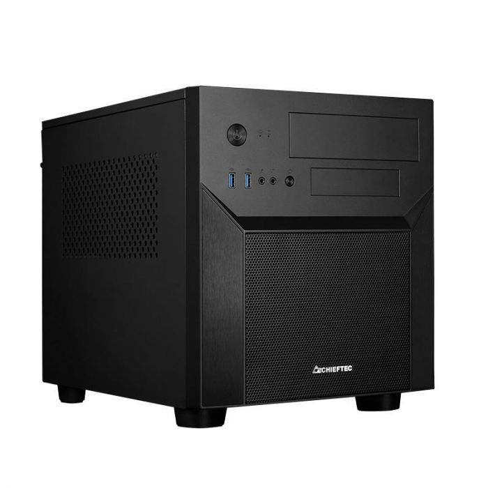 Корпус CHIEFTEC Pro Cube CI-02B, без блока живлення, 2xUSB3.1, mATX, Black