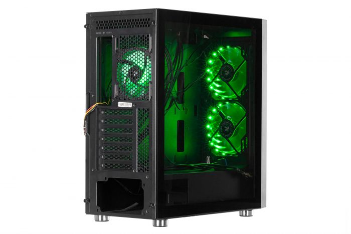 Корпус 2E GAMING GURU (GW01) MidT,EATX,2xUSB2.0, 2xUSB3.0, 2x140мм ARGB,1x120мм ARGB, скло (бічна панель),без БЖ,чорний