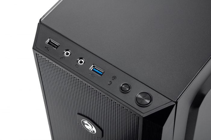 Корпус 2E GAMING OBERON (GX912) MidT, 1xUSB2.0, 1xUSB 3.0, 3x120мм RGB, акрил(бічна панель), без БЖ, чорний