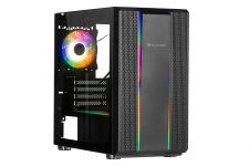 Корпус 2E GAMING DEFENSO (GM3) MiniT, 2xUSB2.0,1xUSB3.0, 1x120мм ARGB, стрічка ARGB,скло (бічна панель),без БЖ,чорний