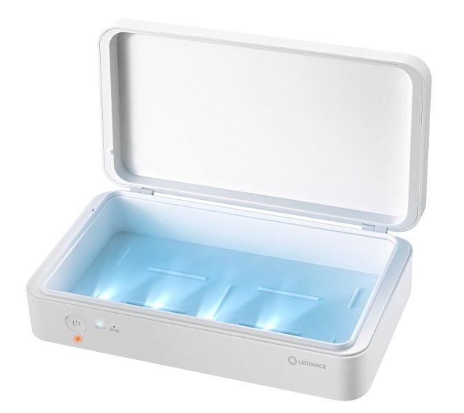 Ультрафіолетовий автономний стерилізатор LEDVANCE STERILIZATION BOX, 5W, UV-C LED, 1A, USB, вбудований акумулятор, білий