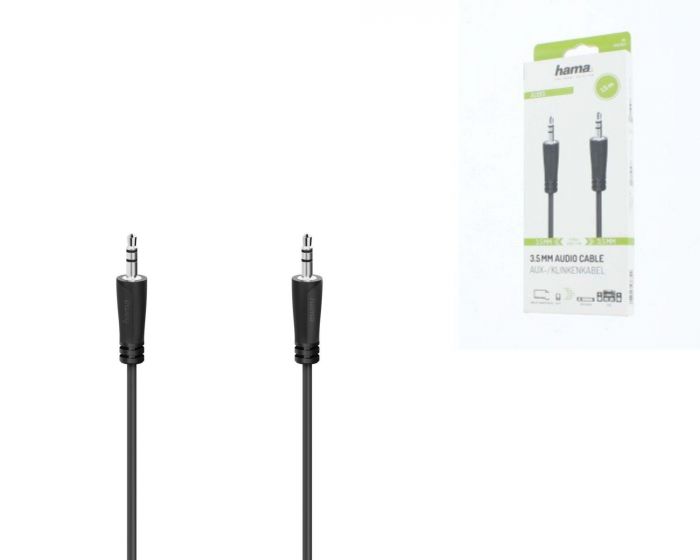 Кабель Hama 3.5 mm Jack - 3.5 mm Jack Stereo 1.5 m Black