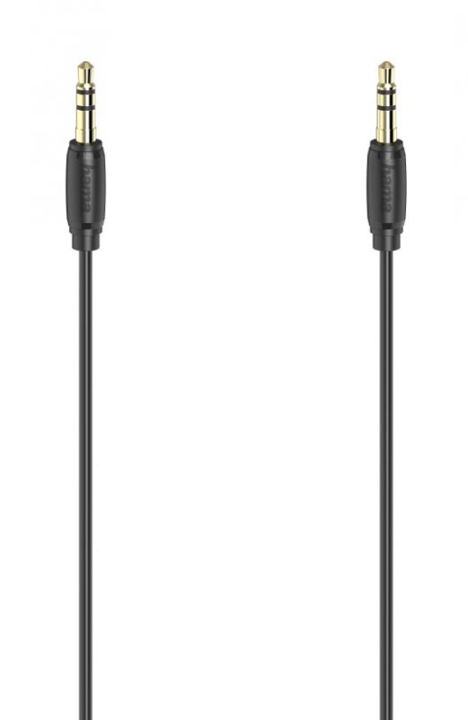 Кабель Hama 3.5 mm Jack - 3.5 mm Jack Stereo Gold 1.5 m Black