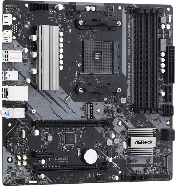 Материнcька плата ASRock A520M PHANTOM GAMING 4 sAM4 A520 4xDDR4 HDMI-DP mATX