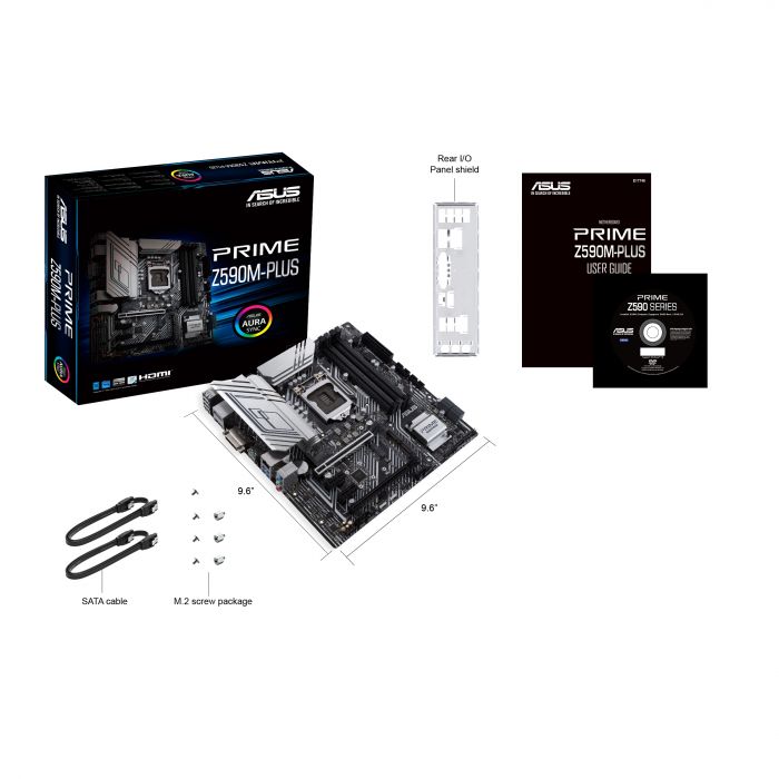 Материнcька плата ASUS PRIME_Z590M-PLUS s1200 Z590 4xDDR4 M.2 Wi-Fi!!!BT DP-HDMI-DVI ATX