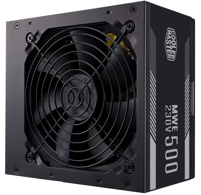 Блок живлення Cooler Master MWE White V2 (500W), ATX v2.52, 200-240V, 85%, 80+ White(230V Only), 120мм, 1xMB 24pin(20+4), 1xCPU 8pin(4+4), 3xMolex, 6xSATA, 2xPCIe 8pin(6+2), CE, CB, TUV, FCC, RoHS, Retail