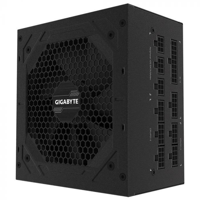 Блок живлення GIGABYTE P850G (850W) 80+GOLD, aPFC, 12см,20+4/2*4+4/8*SATA/4*PCIe/4,модульний