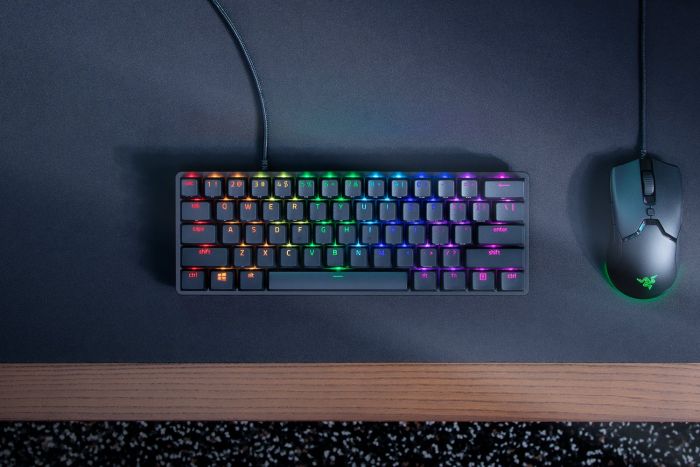 Клавіатура ігрова Razer Huntsman Mini Purple Switch USB RU RGB, Black