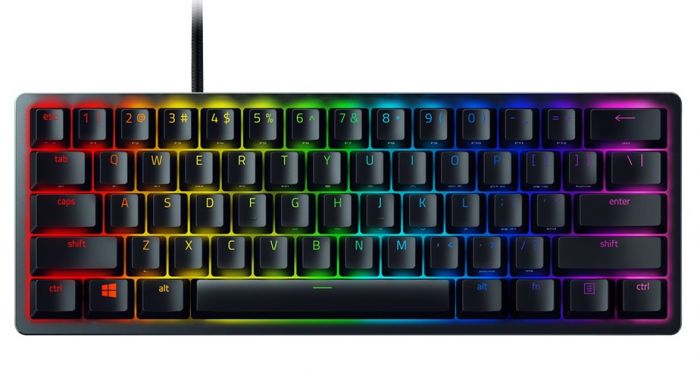 Клавіатура ігрова Razer Huntsman Mini Purple Switch USB RU RGB, Black