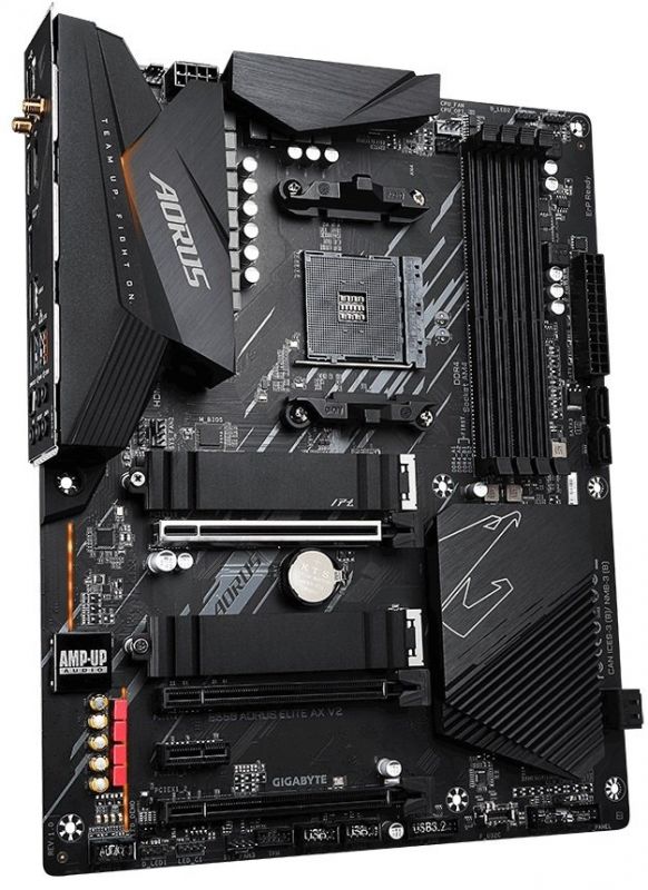 Материнська плата GIGABYTE B550 AORUS ELITE AX V2 sAM4 B550 4xDDR4 DP-HDMI M.2 802.11ax+BT5.0 SPDIF ATX