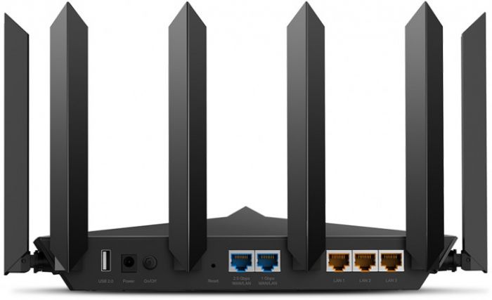 Маршрутизатор TP-LINK ARCHER AX90 AX6600 3xGE LAN 1x2.5GE WAN 1xGE WAN USB 3.0 USB 2.0 OFDMA 3-band