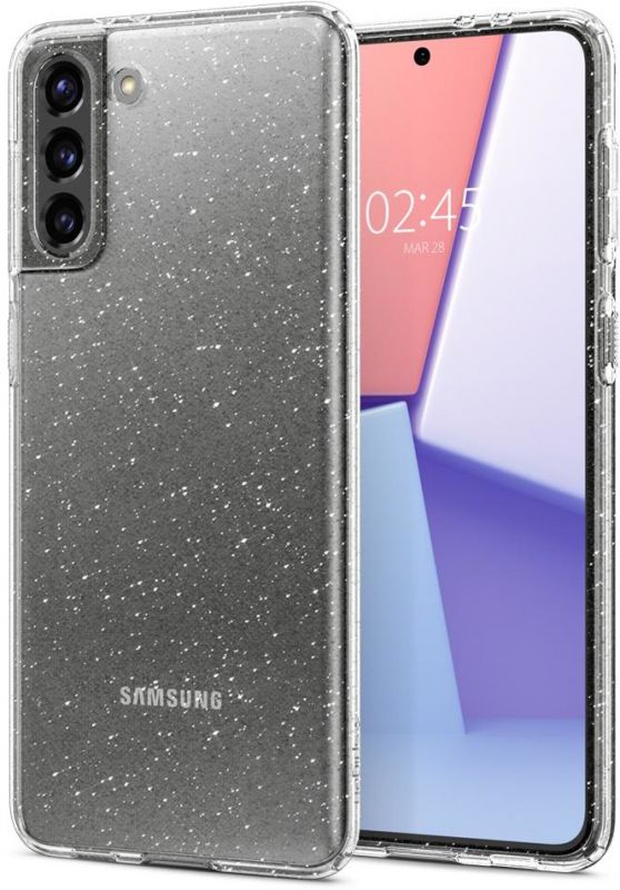 Чохол для Samsung Galaxy S21 Liquid Crystal Glitter, Crystal Quartz