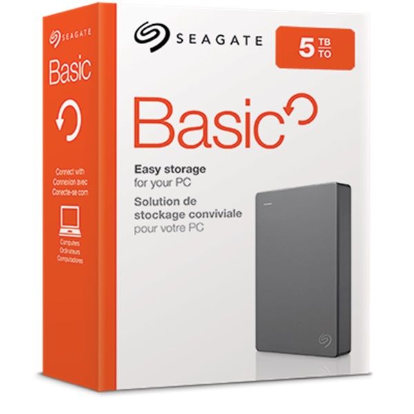 Портативний жорсткий диск Seagate 5TB USB 3.0 Basic Gray