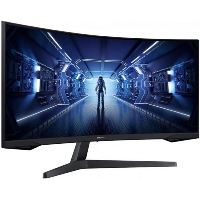 Монітор LCD 34" Samsung Odyssey G5 C34G55TWW D-Sub, 2xHDMI, DP, VA, 3440x1440, 21:9, 165Hz, 1ms