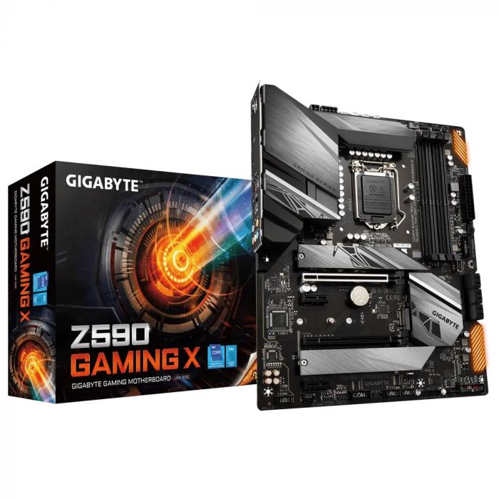 Материнська плата GIGABYTE Z590 GAMING X s1200 Z590 4xDDR4 M.2 DP Type-C 2.5GbE LAN ATX