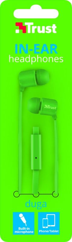 Навушники Trust Duga Mic Neon Green