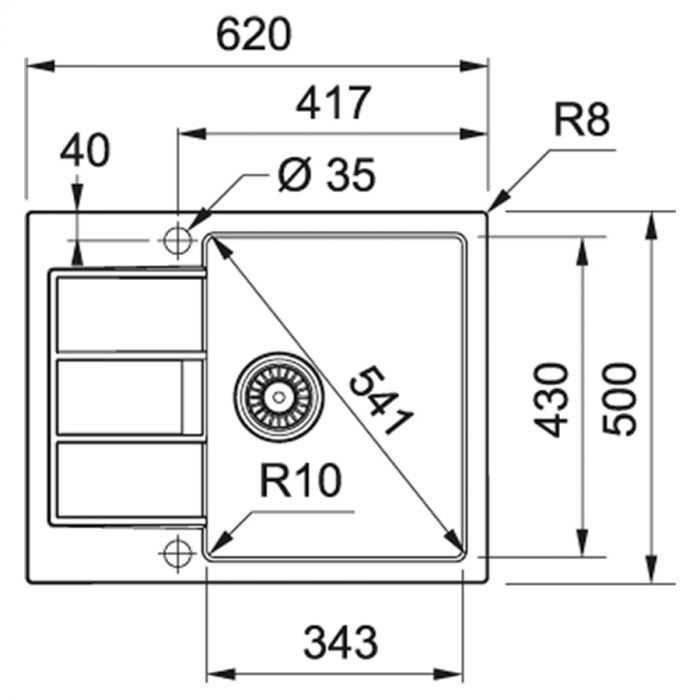 Кухонні мийки Franke Sirius S2D 611-62/143.0627.330/