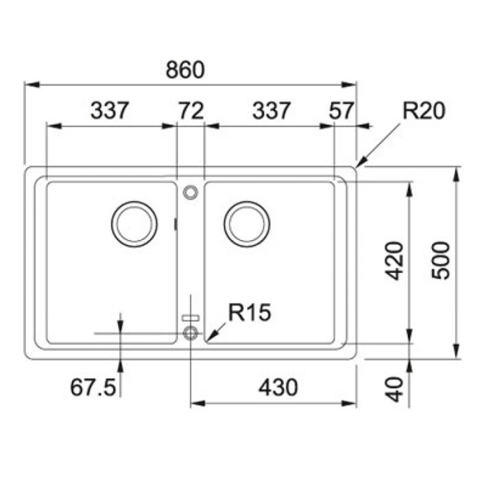 Кухонна мийка Franke Basis BFG 620/114.0363.939