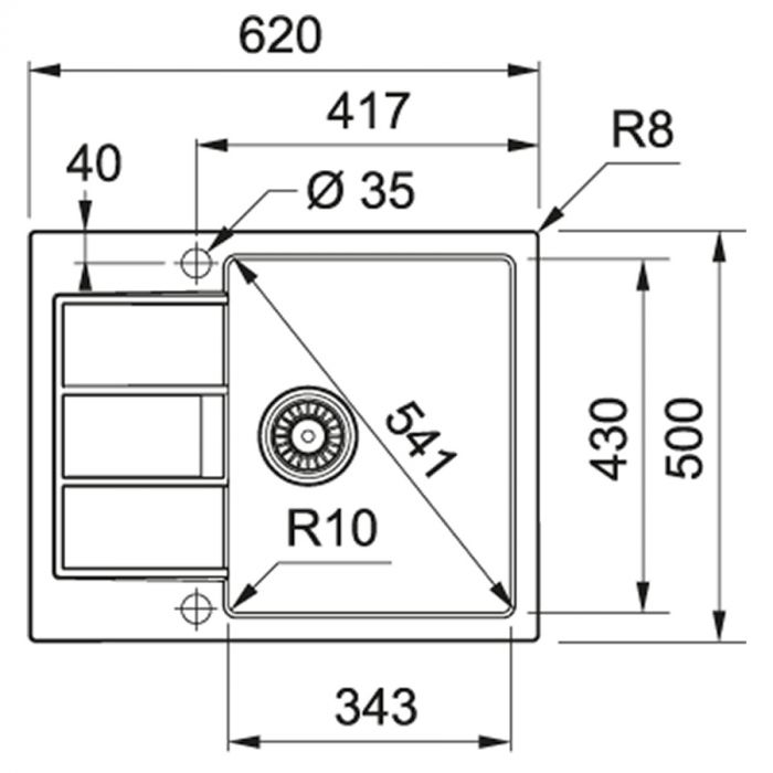 Кухонні мийки Franke Sirius SID 611-62/143.0627.288