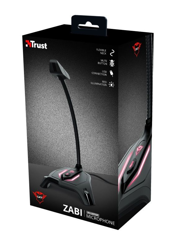 Мікрофон для ПК Trust GXT 215 Zabi LED-Illuminated USB Gaming Black