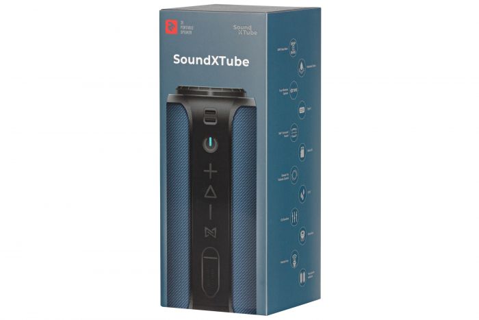 Акустична система 2E SoundXTube TWS, MP3, Wireless, Waterproof Blue