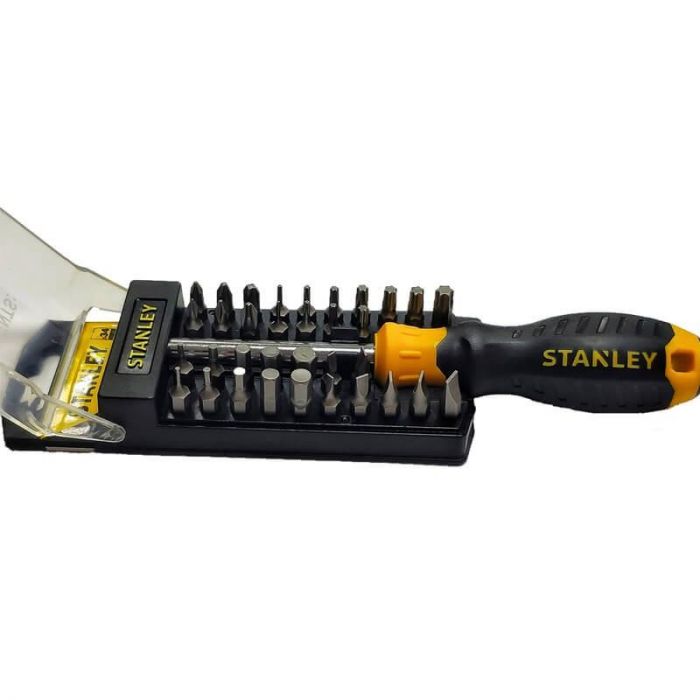 Викрутка Stanley "Multibit", бітотримач 1/4", 34 біт, SL, PH, Torx, HEX