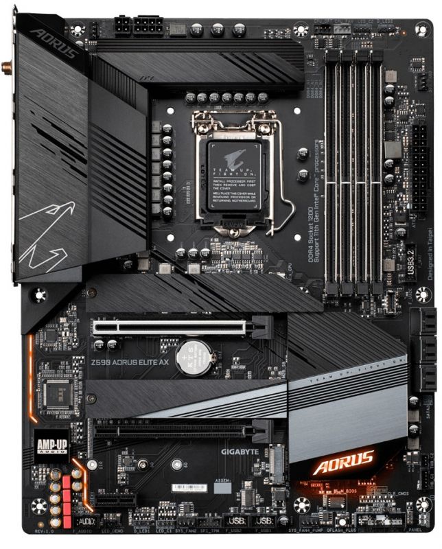 Материнська плата GIGABYTE Z590 AORUS MASTER s1200 Z590 4xDDR4 M.2 DP SPDIF Type-C WiFi 6+BT ATX