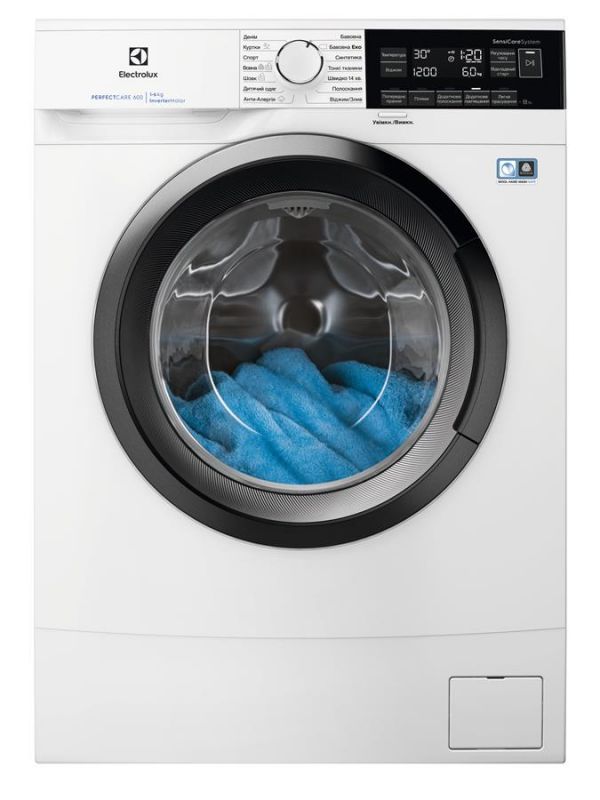 Пральна машина з фронт. завант. Electrolux EW6S326SUI, 6кг, 1200, A+++-10%, глибина 41см, Дисплей, Білий