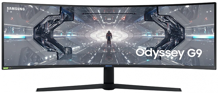 Монітор QLED 48.7" Samsung  Odyssey G9 49G95T HDMI, 2xDP,  USB, VA, 5120x1440, 32:9, 240Hz, 1ms, CURVED