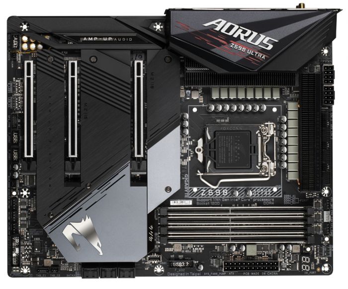 Материнська плата GIGABYTE Z590 AORUS ULTRA ATX s1200 Z590 4xDDR4 M.2 Wi-Fi!!!BT DP 2.5GbE LAN Type-C SPDIF ATX