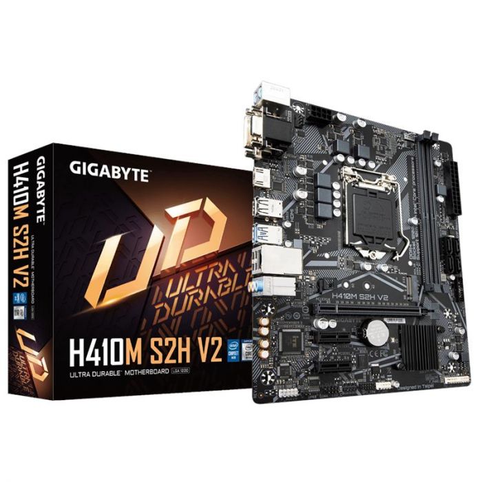 Материнська плата GIGABYTE H410M S2H s1200 H410 2xDDR4 HDMI-DVI-VGA mATX