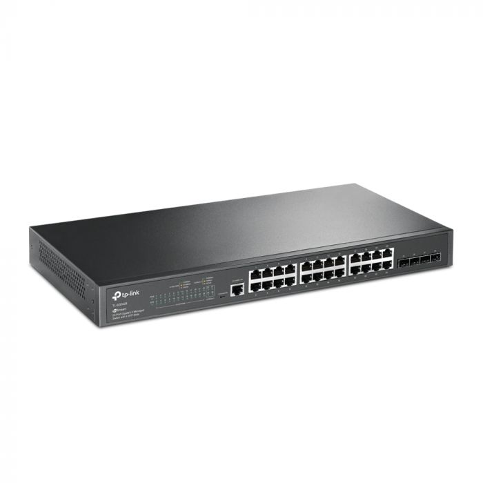 Комутатор TP-LINK TL-SG3428MP 24xGE/PoE+384W 4xGE SFP L2  JetStream 19" 1U