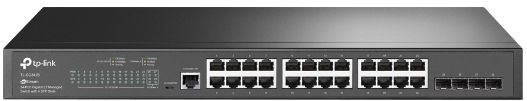 Комутатор TP-LINK TL-SG3428MP 24xGE/PoE+384W 4xGE SFP L2  JetStream 19" 1U