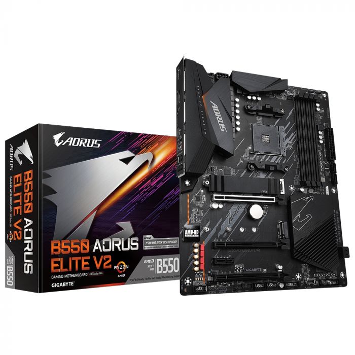 Материнська плата GIGABYTE B550 AORUS ELITE V2 sAM4 B550 4xDDR4 HDMI-DP M.2 SPDIF ATX